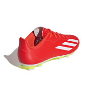adidas X Crazyfast Club Gras / Kunstgras Voetbalschoenen (MG) Kids Felrood Wit Geel