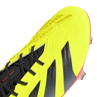 adidas Predator Elite Gazon Naturel Chaussures de Foot (FG) Jaune Vif Noir Rouge