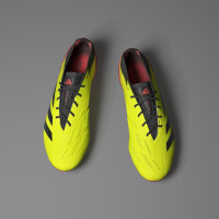 adidas Predator Elite Gazon Naturel Chaussures de Foot (FG) Jaune Vif Noir Rouge