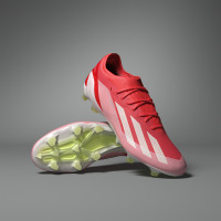 adidas X Crazyfast Elite Gras Voetbalschoenen (FG) Felrood Wit Geel