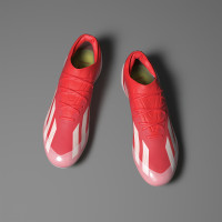 adidas X Crazyfast Elite Gazon Naturel Chaussures de Foot (FG) Rouge Vif Blanc Jaune
