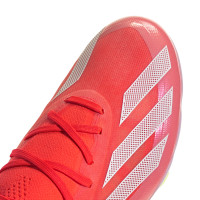 adidas X Crazyfast Pro Gazon Naturel Chaussures de Foot (FG) Rouge Vif Blanc Jaune