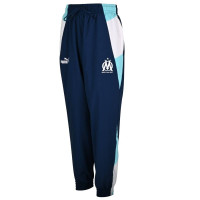 PUMA Olympique Marseille Woven Survêtement Full-Zip 2023-2024 Bleu Foncé Turquoise Blanc