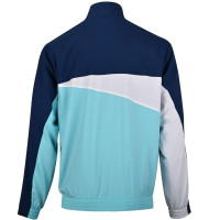 PUMA Olympique Marseille Woven Veste d'Entraînement 2023-2024 Bleu Foncé Turquoise Blanc