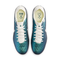 Nike Tiempo Legend 10 Pro Gazon Naturel Chaussures de Foot (FG) Émeraude Vert Blanc