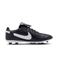 Nike Premier III Gras Voetbalschoenen (FG) Zwart Wit Zwart