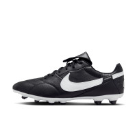 Nike Premier III Gras Voetbalschoenen (FG) Zwart Wit Zwart