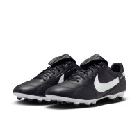 Nike Premier III Gras Voetbalschoenen (FG) Zwart Wit Zwart