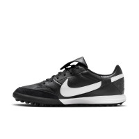 Nike Premier III Turf Voetbalschoenen (TF) Zwart Wit Zwart