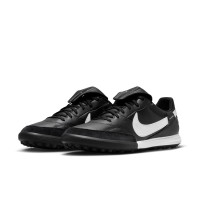 Nike Premier III Turf Voetbalschoenen (TF) Zwart Wit Zwart