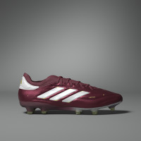 adidas Copa Pure 2 Elite KT Gazon Naturel Chaussures de Foot (FG) Bordeaux Blanc Jaune