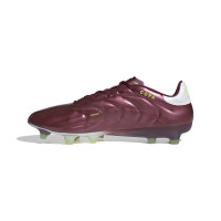 adidas Copa Pure 2 Elite Gras Voetbalschoenen (FG) Bordeauxrood Wit Geel