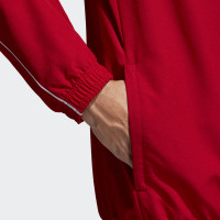 Veste d'entraînement adidas CORE18 Presentation Rouge Blanc