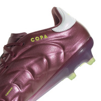 adidas Copa Pure 2 Elite Gras Voetbalschoenen (FG) Bordeauxrood Wit Geel