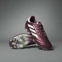 adidas Copa Pure 2 Elite Gras Voetbalschoenen (FG) Bordeauxrood Wit Geel