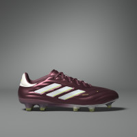adidas Copa Pure 2 Elite Gras Voetbalschoenen (FG) Bordeauxrood Wit Geel