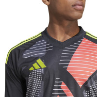 adidas Tiro 24 Competition Keepersshirt Lange Mouwen Zwart Lichtgroen Rood