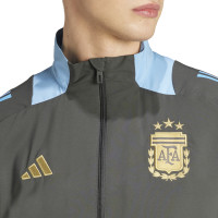 adidas Argentine Présentation Survêtement 2024-2026 Gris Foncé Bleu Clair Doré