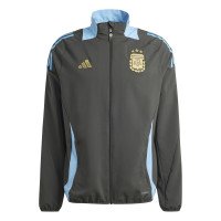adidas Argentine Présentation Survêtement 2024-2026 Gris Foncé Bleu Clair Doré