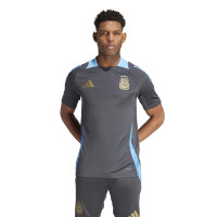 adidas Argentine Maillot d'Entraînement 2024-2026 Gris Foncé Bleu Clair Doré