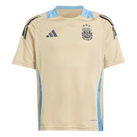 adidas Argentine Maillot d'Entraînement 2024-2026 Enfants Beige Bleu Clair Gris Foncé