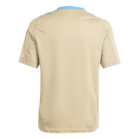 adidas Argentine Maillot d'Entraînement 2024-2026 Enfants Beige Bleu Clair Gris Foncé