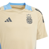adidas Argentine Maillot d'Entraînement 2024-2026 Enfants Beige Bleu Clair Gris Foncé