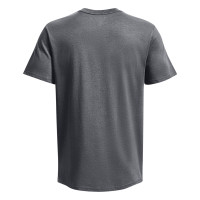 Under Armour Heavyweight T-Shirt Logo Gris Blanc