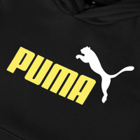 PUMA Essentials+ 2 Big Logo Trainingspak Kids Zwart Geel Wit