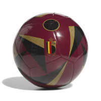 adidas Belgique EURO 2024 Fussballliebe Ballon de Foot Taille 5 Bordeaux Noir Rouge