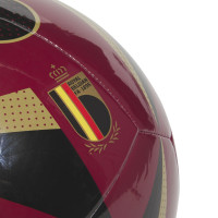 adidas Belgique EURO 2024 Fussballliebe Ballon de Foot Taille 5 Bordeaux Noir Rouge