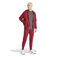 adidas België Travel Trainingspak 2024-2026 Donkerrood Donkergrijs