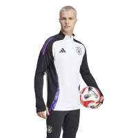adidas Allemagne Survêtement 1/4-Zip 2024-2026 Blanc Noir Mauve