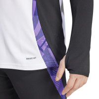 adidas Allemagne Survêtement 1/4-Zip 2024-2026 Blanc Noir Mauve
