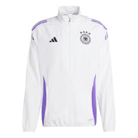 adidas Allemagne Présentation Veste d'Entraînement 2024-2026 Blanc Mauve Noir
