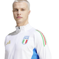 adidas Italië Trainingspak 1/4-Zip 2024-2026 Wit Donkerblauw Goud