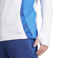 adidas Italie Haut d'Entraînement 1/4-Zip 2024-2026 Blanc Bleu Doré