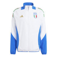 adidas Italie Présentation Survêtement 2024-2026 Blanc Bleu Foncé Bleu Doré
