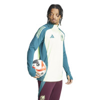 adidas Mexico Trainingspak 1/4-Zip 2024-2026 Felgroen Bordeauxrood Donkergroen