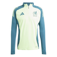 adidas Mexico Trainingspak 1/4-Zip 2024-2026 Felgroen Bordeauxrood Donkergroen