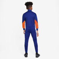 Survêtement Nike Netherlands Strike à fermeture éclair intégrale 2024-2026 pour enfants, bleu et orange