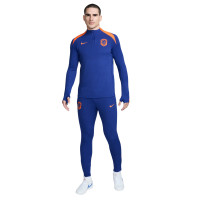 Nike Pays-Bas Strike Elite Haut d'Entraînement 1/4-Zip 2024-2026 Bleu Orange