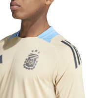 adidas Argentinië Trainingsshirt 2024-2026 Beige Lichtblauw Donkergrijs