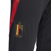 adidas Belgique Pantalon d'Entraînement 2024-2026 Noir Rouge Doré