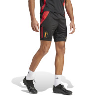 adidas Belgique Short d'Entraînement 2024-2026 Noir Rouge Doré