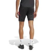 adidas Belgique Short d'Entraînement 2024-2026 Noir Rouge Doré