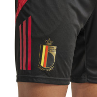 adidas Belgique Short d'Entraînement 2024-2026 Noir Rouge Doré