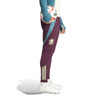 adidas Mexico Trainingsbroek 2024-2026 Bordeauxrood Donkergroen Felgroen