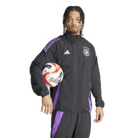 adidas Allemagne Présentation Veste d'Entraînement 2024-2026 Noir Mauve Blanc