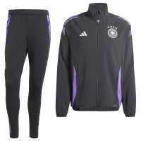 adidas Duitsland Presentatie Trainingspak 2024-2026 Zwart Paars Wit